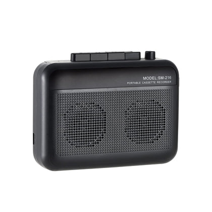 FIOLEES front view showing cassette door and built-in speakers for easy playback