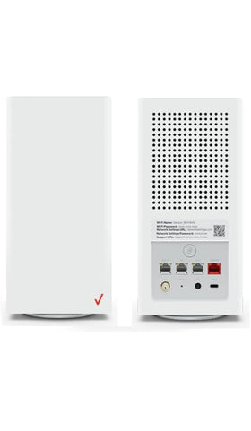 FIOS CR1000 router front view with sleek design for easy setup.