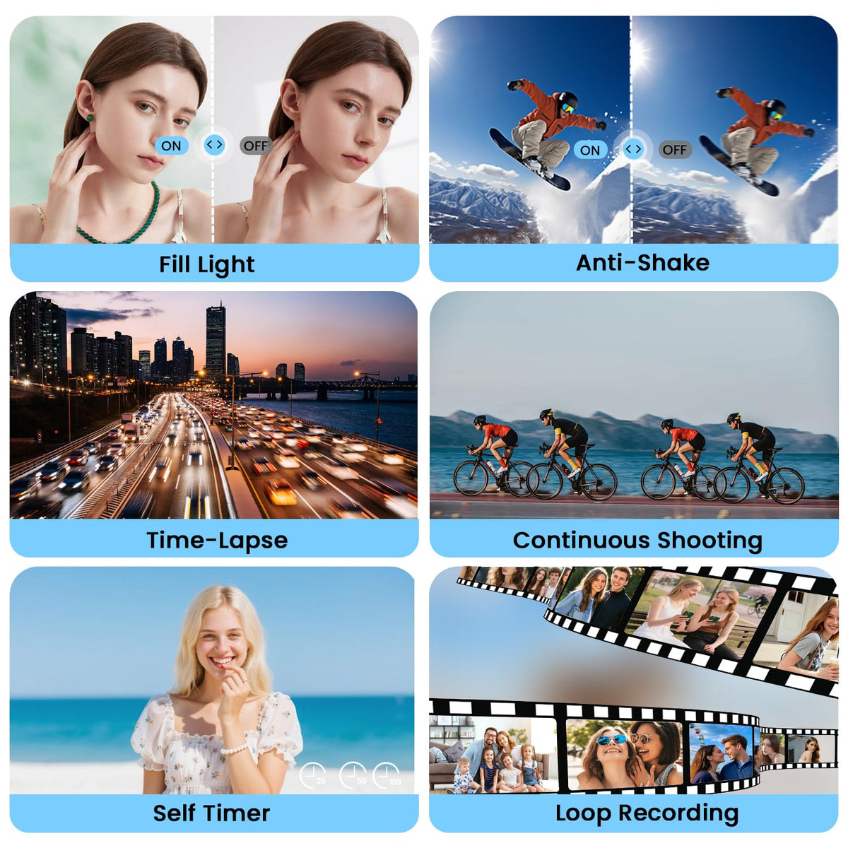 FIREFOTO 270 flip-screen selfie enables effortless framing during vlogs