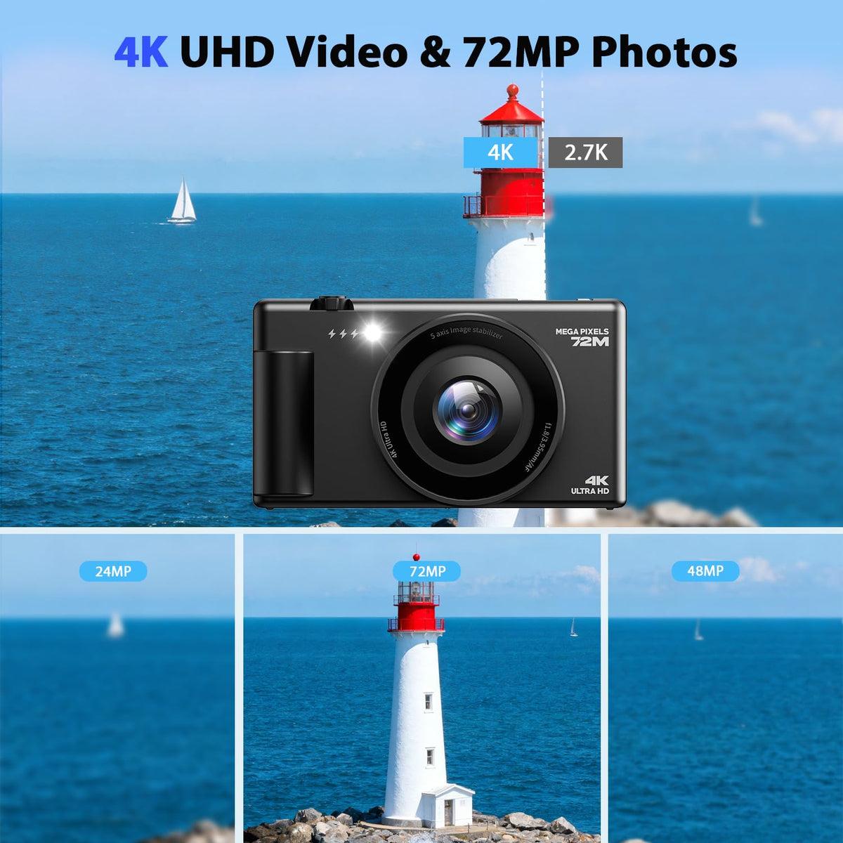 FIREFOTO 72MP photo mode captures crisp family moments with rich detail