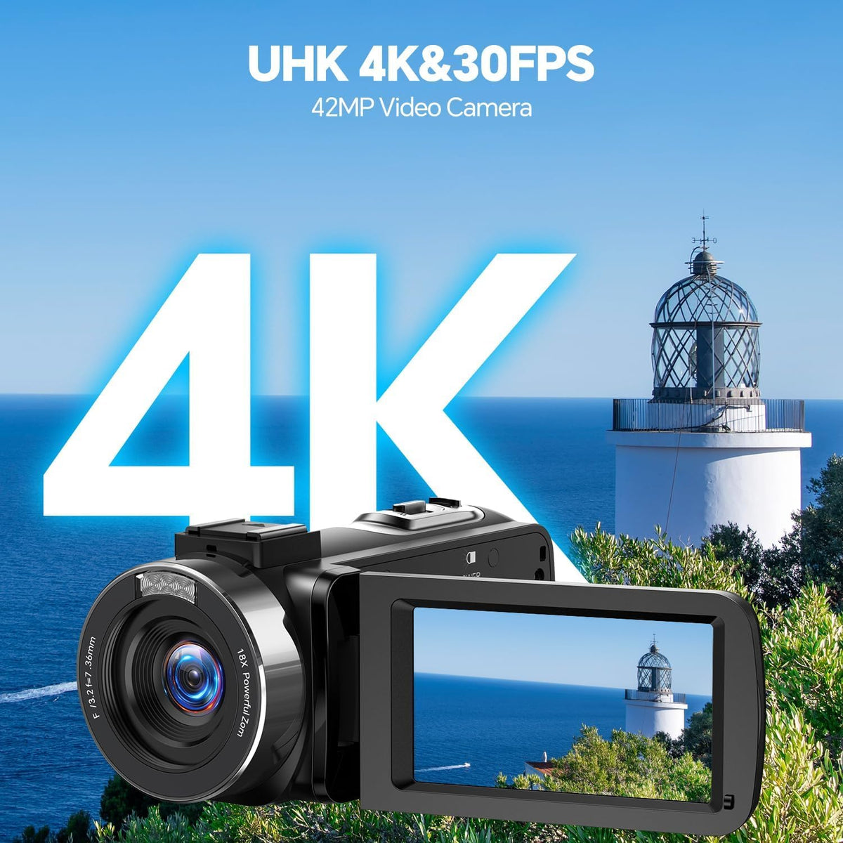 FIREFOTO camcorder 42MP photos for detailed keepsakes and social posts.