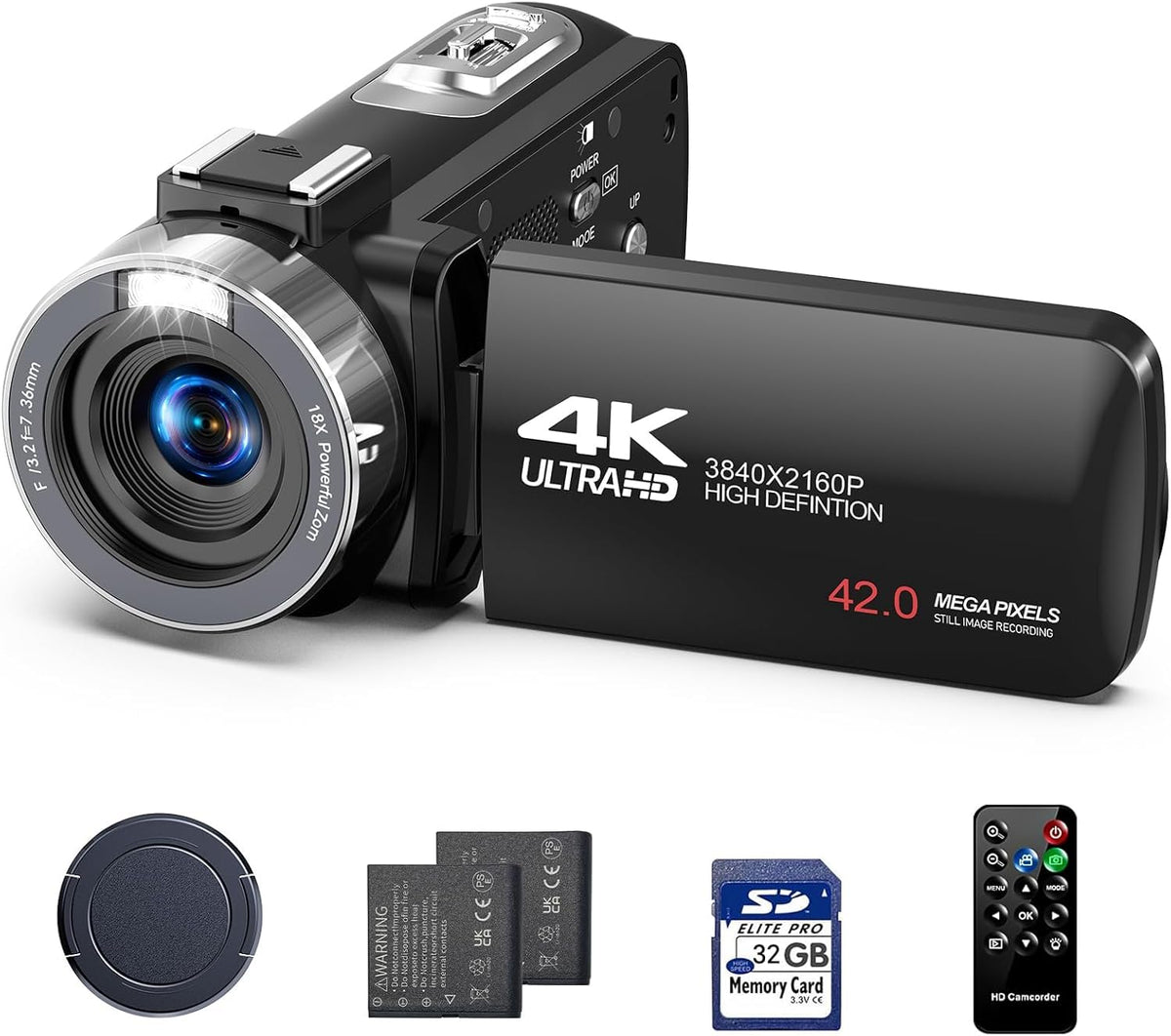 FIREFOTO camcorder 4K video capture for YouTube vlogs.