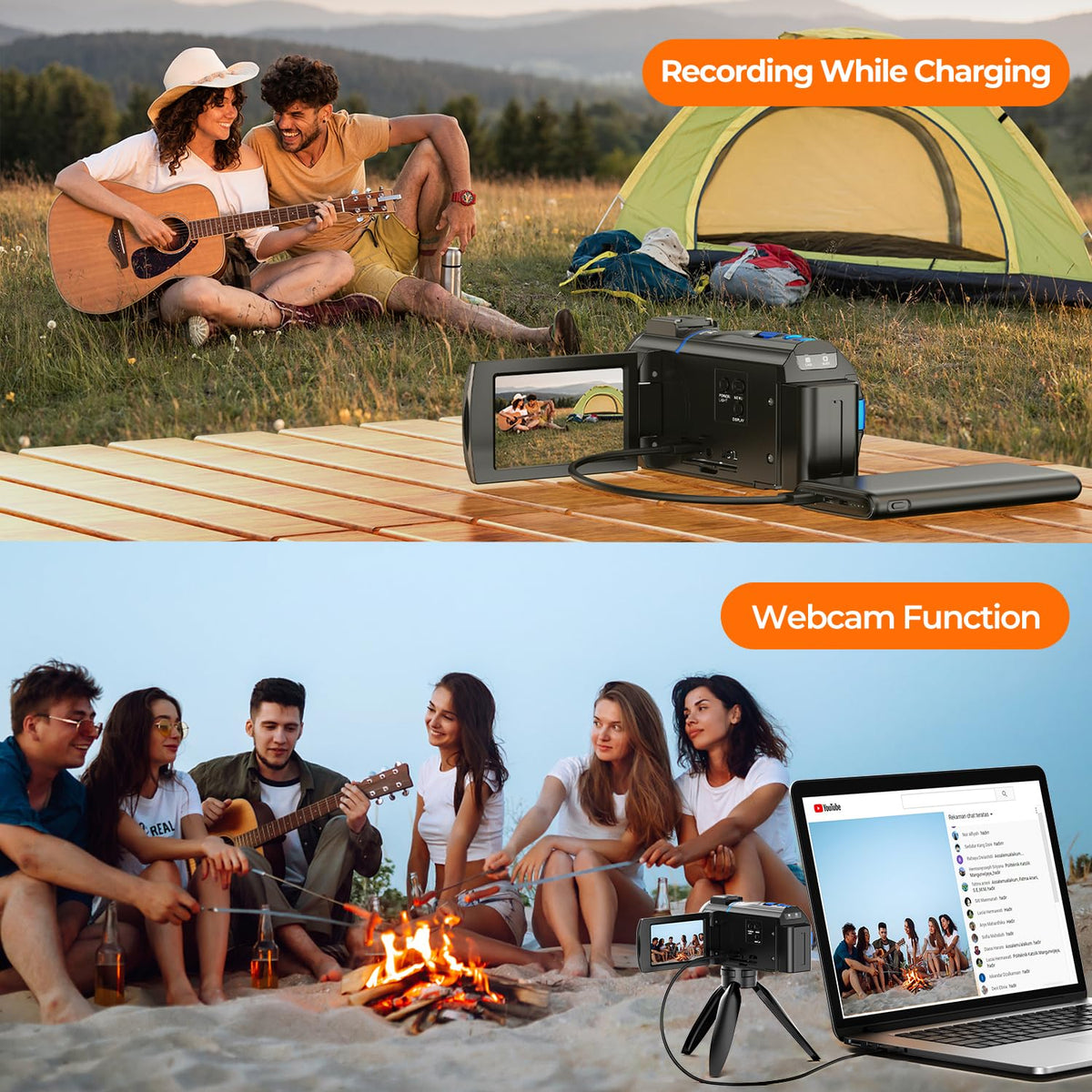 FIREFOTO live streaming webcam setup for YouTube sessions