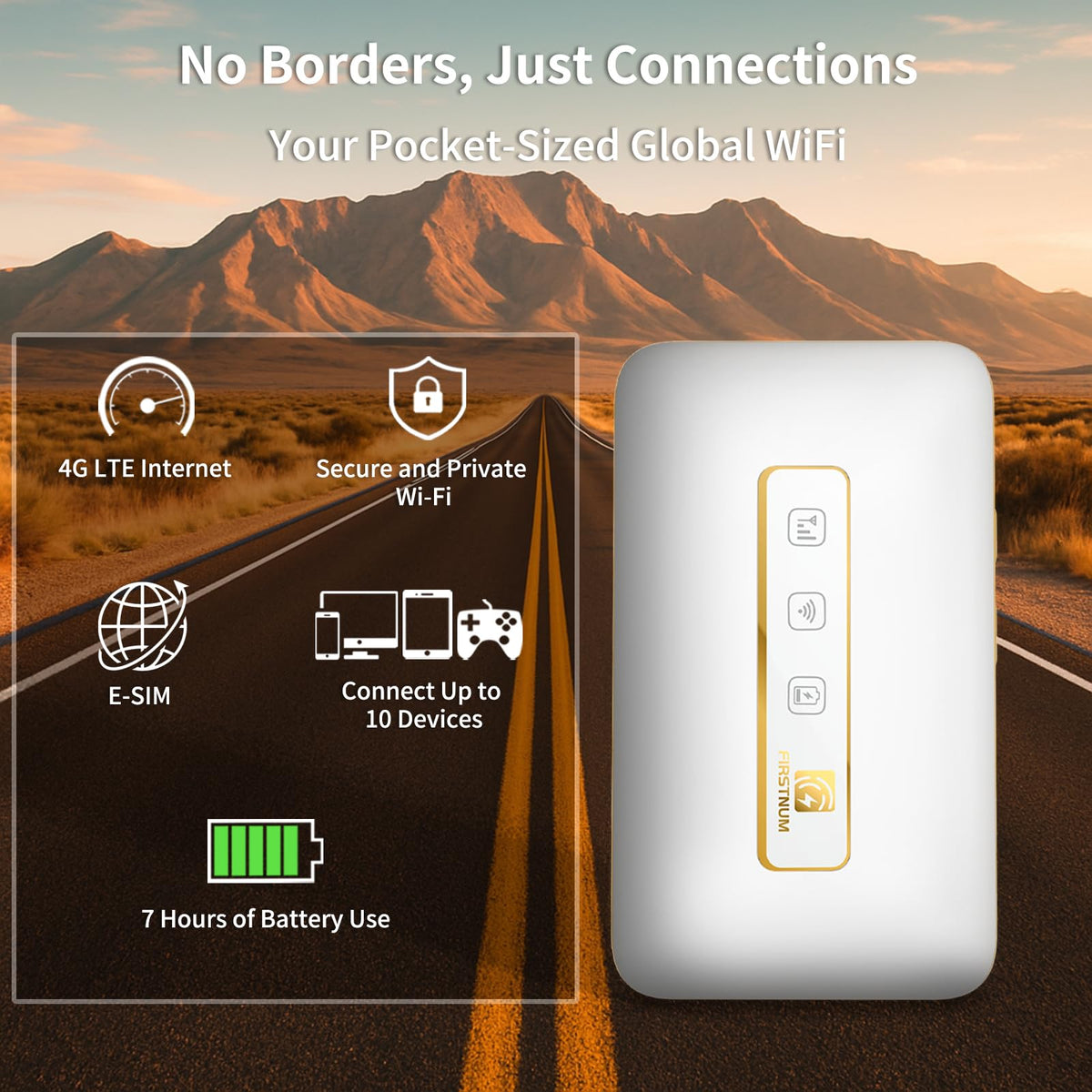 FIRSTNUM M5 back and ports view highlighting durable housing and connectivity
