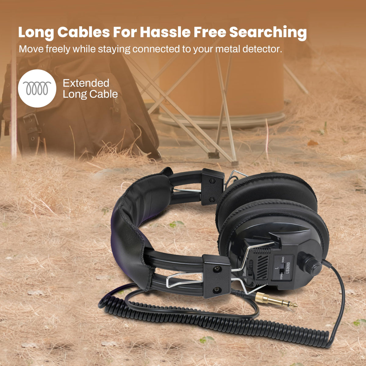 Fisher adjustable headband extended to show size customization