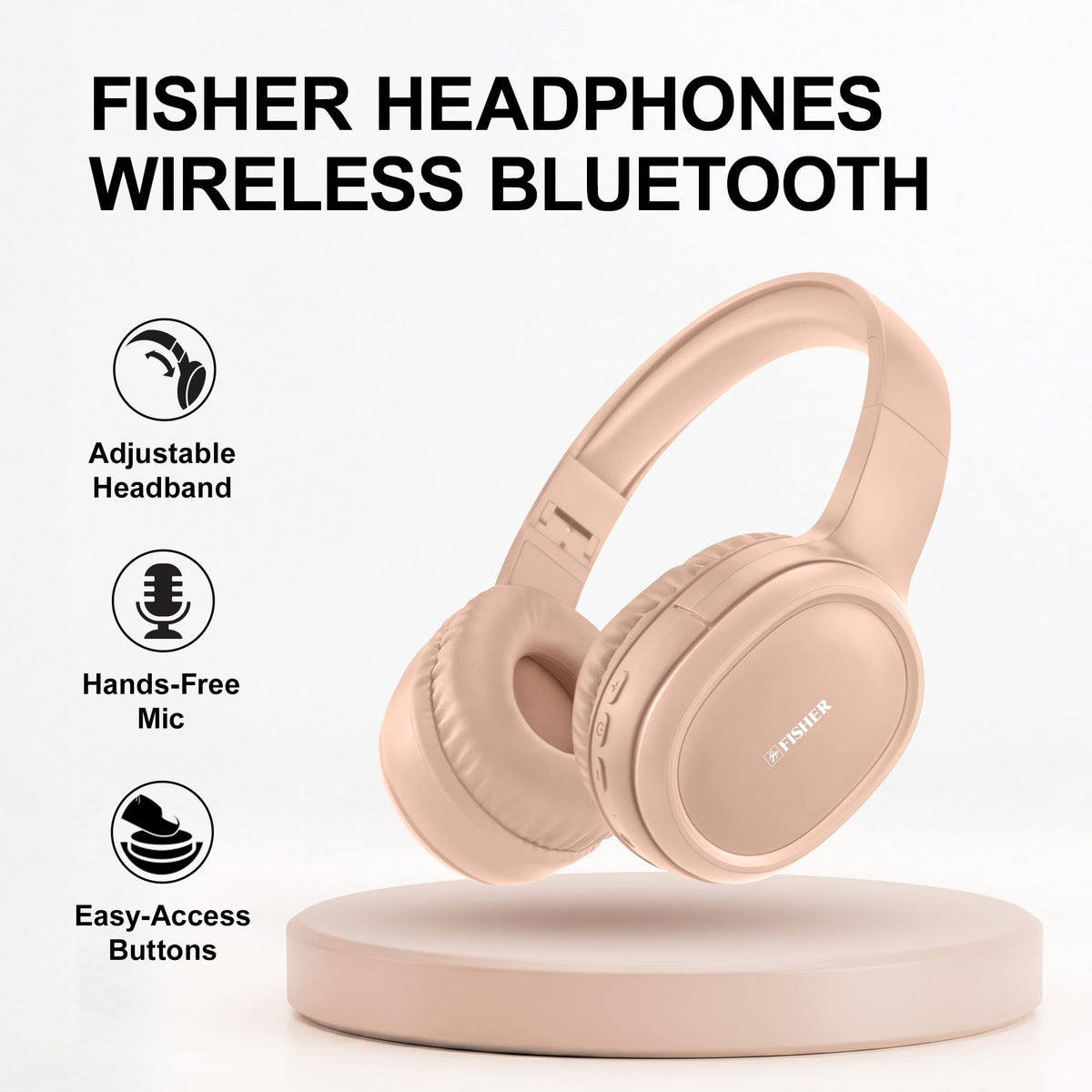 Fisher built-in microphone ensures clearer calls during meetings