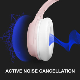 Fisher Pro ANC headphones folded compact for easy storage and packing.