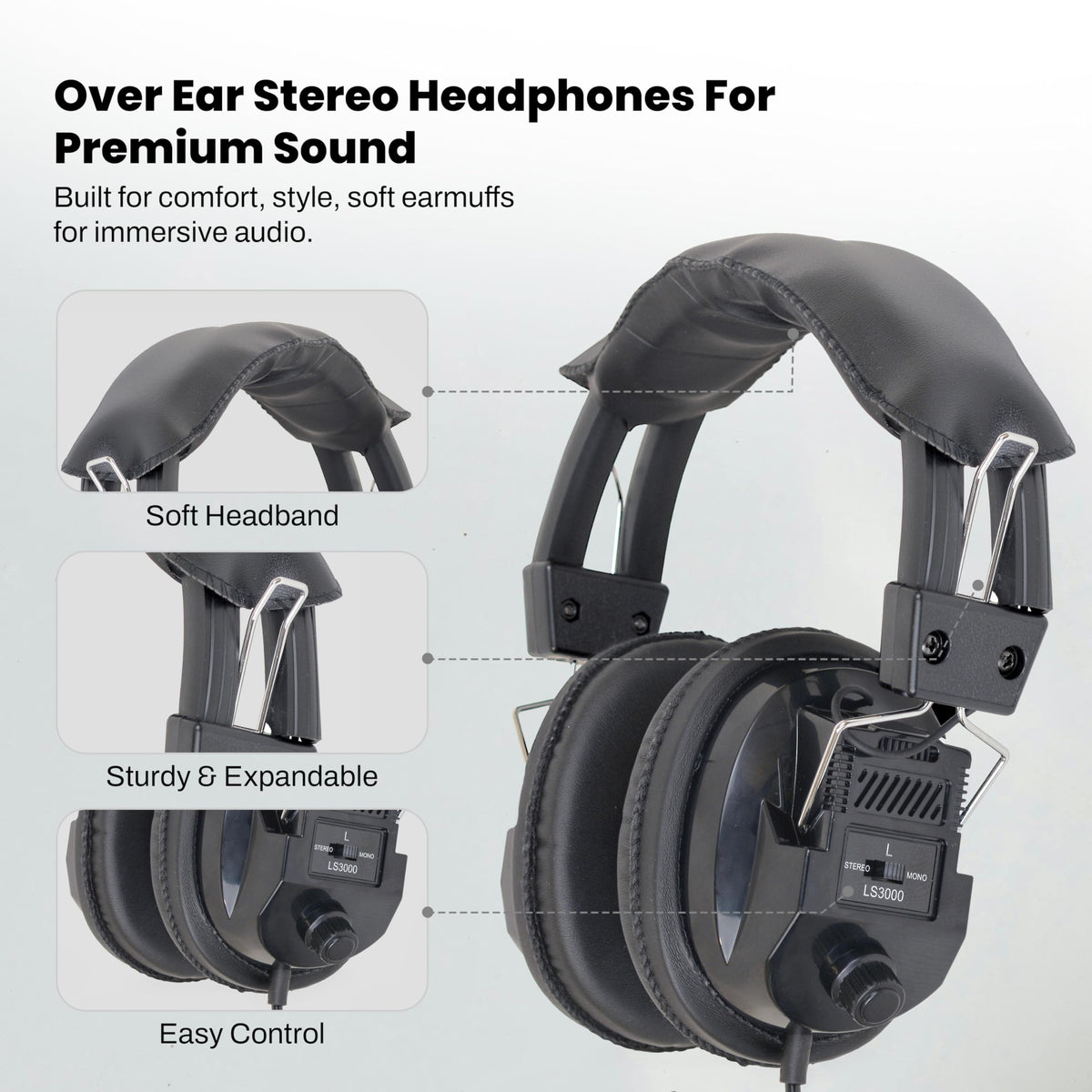 Fisher side profile highlighting earcup shape and secure fit benefit
