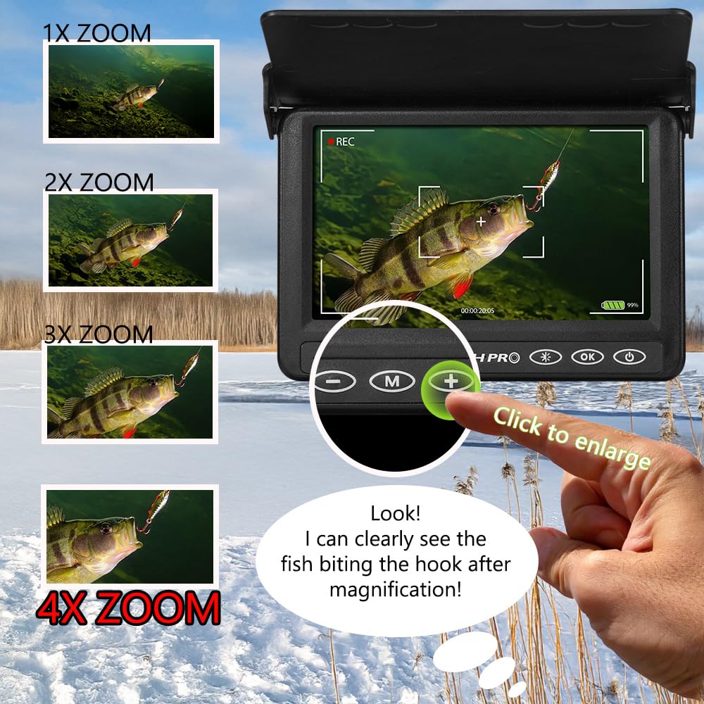 FishPRO 2026 Upgrade 65ft spool and accessories for extended reach