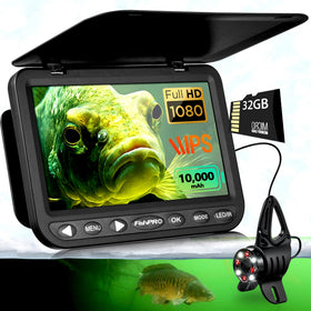 FishPRO 2026 Upgrade HD1080P camera under ice, crisp underwater detail for better bite detection.