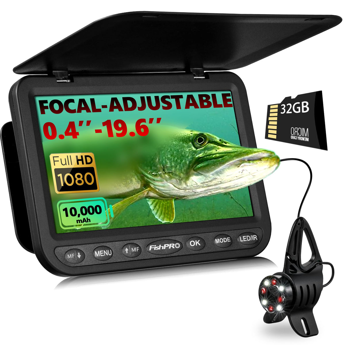 FishPro FocusX close view shows close-up fish details for precise identification.