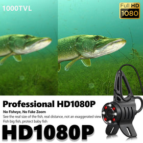 FishPro FocusX HD 1080p display provides bright, true-to-life underwater viewing.