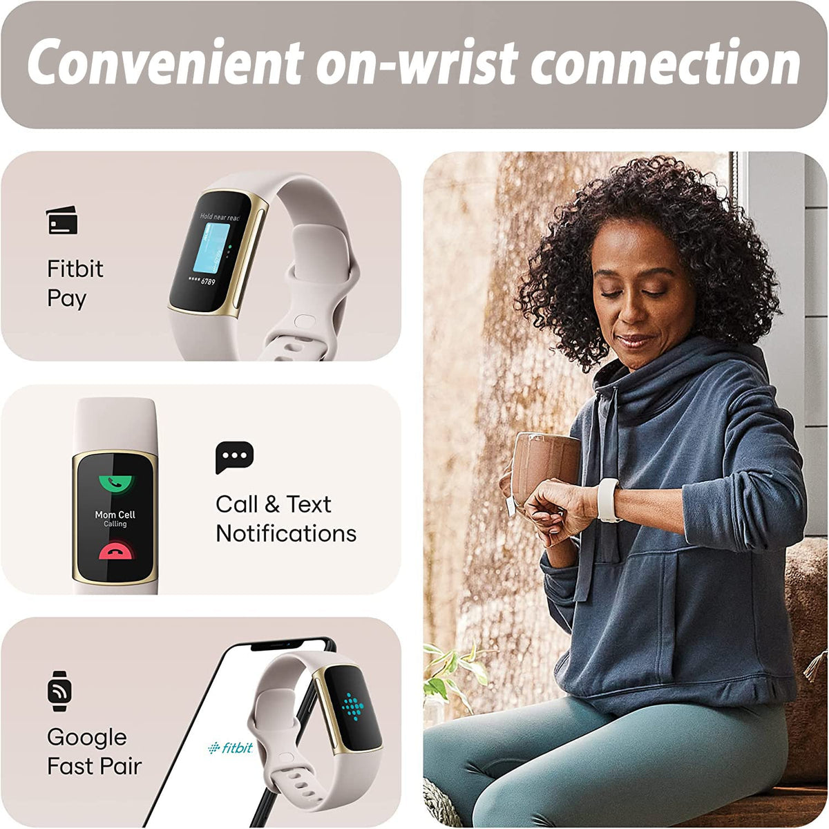 Fitbit Charge 5 bundle accessories including charging cable and adapters