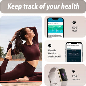 Fitbit Charge 5 ECG app screen for rhythm tracking