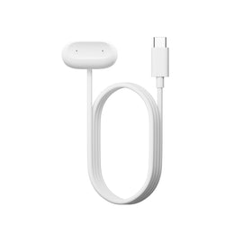 Fitbit Google Air front view charger showing contact points and compact design benefit
