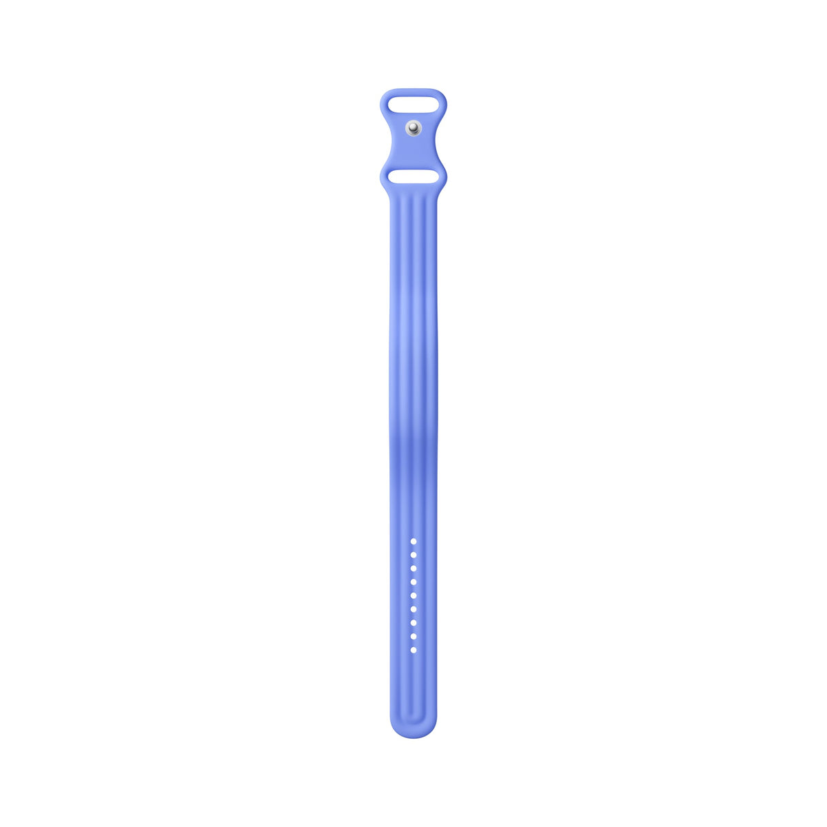 Fitbit lavender band front view showing clasp and fit for active comfort