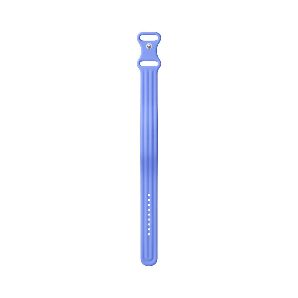 Fitbit lavender band front view showing clasp and fit for active comfort
