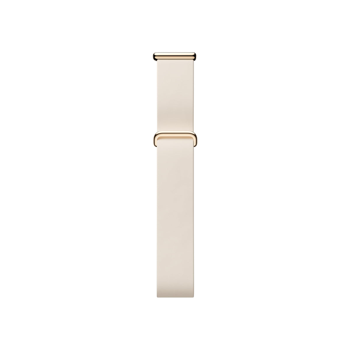 Fitbit porcelain band front view showing clean design and versatile style for everyday wear