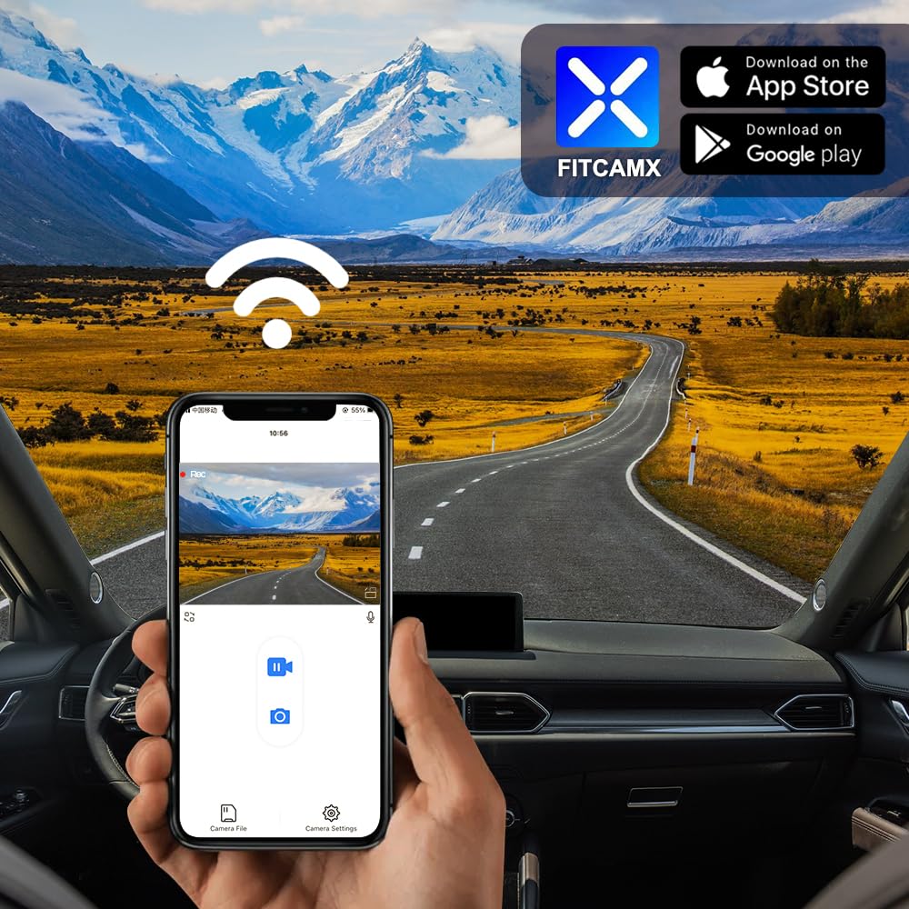 FitCamx includes a 128GB microSD card for immediate video storage.