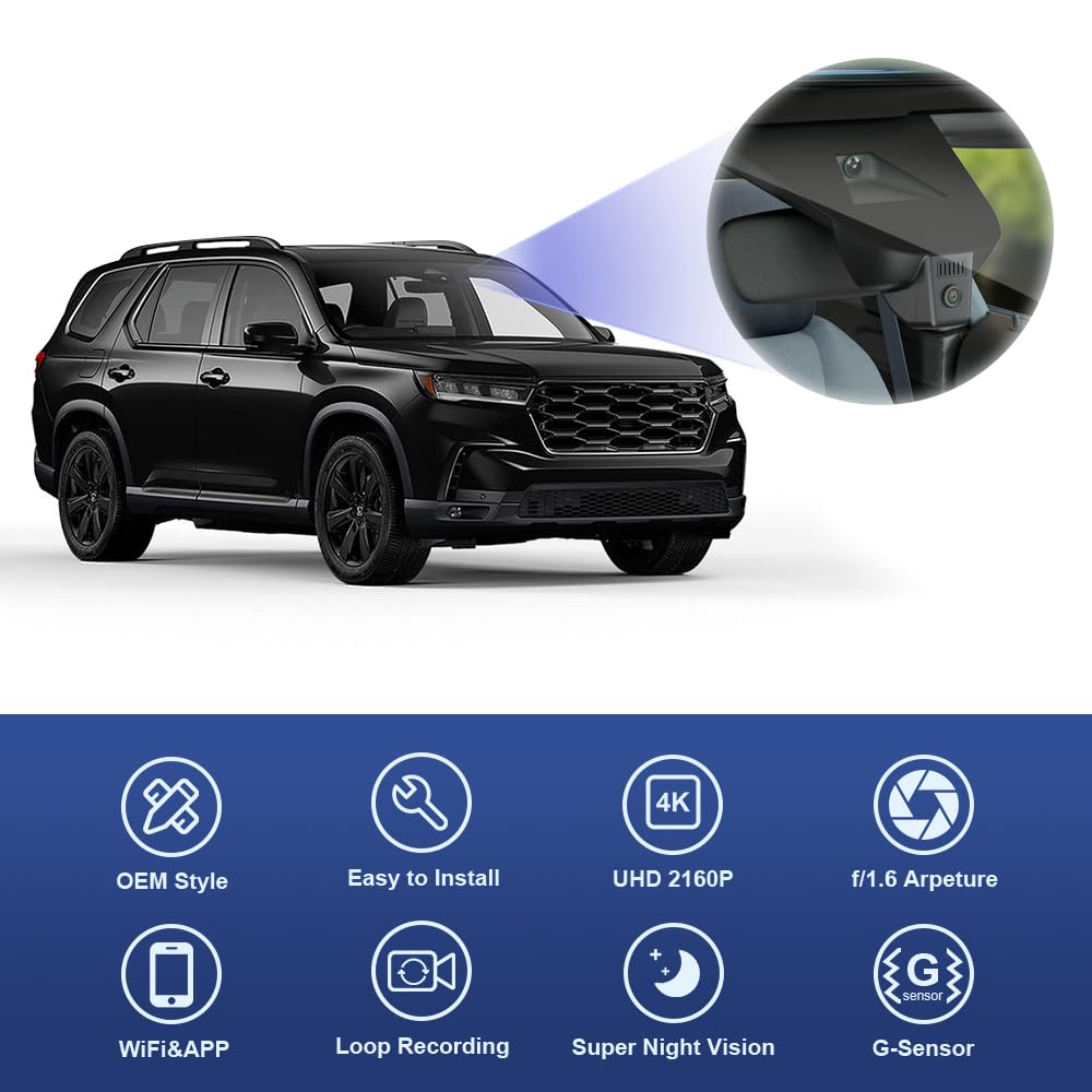 FITCAMX 2160P night vision for clear license plates at night.