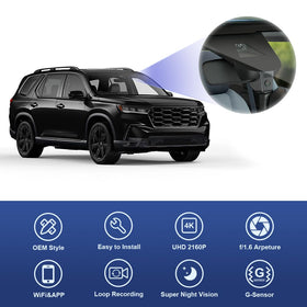 FITCAMX 2160P night vision for clear license plates at night.