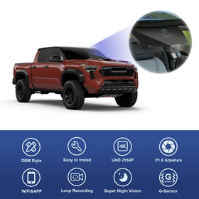FITCAMX 2160p night vision improves low-light readability of signs.