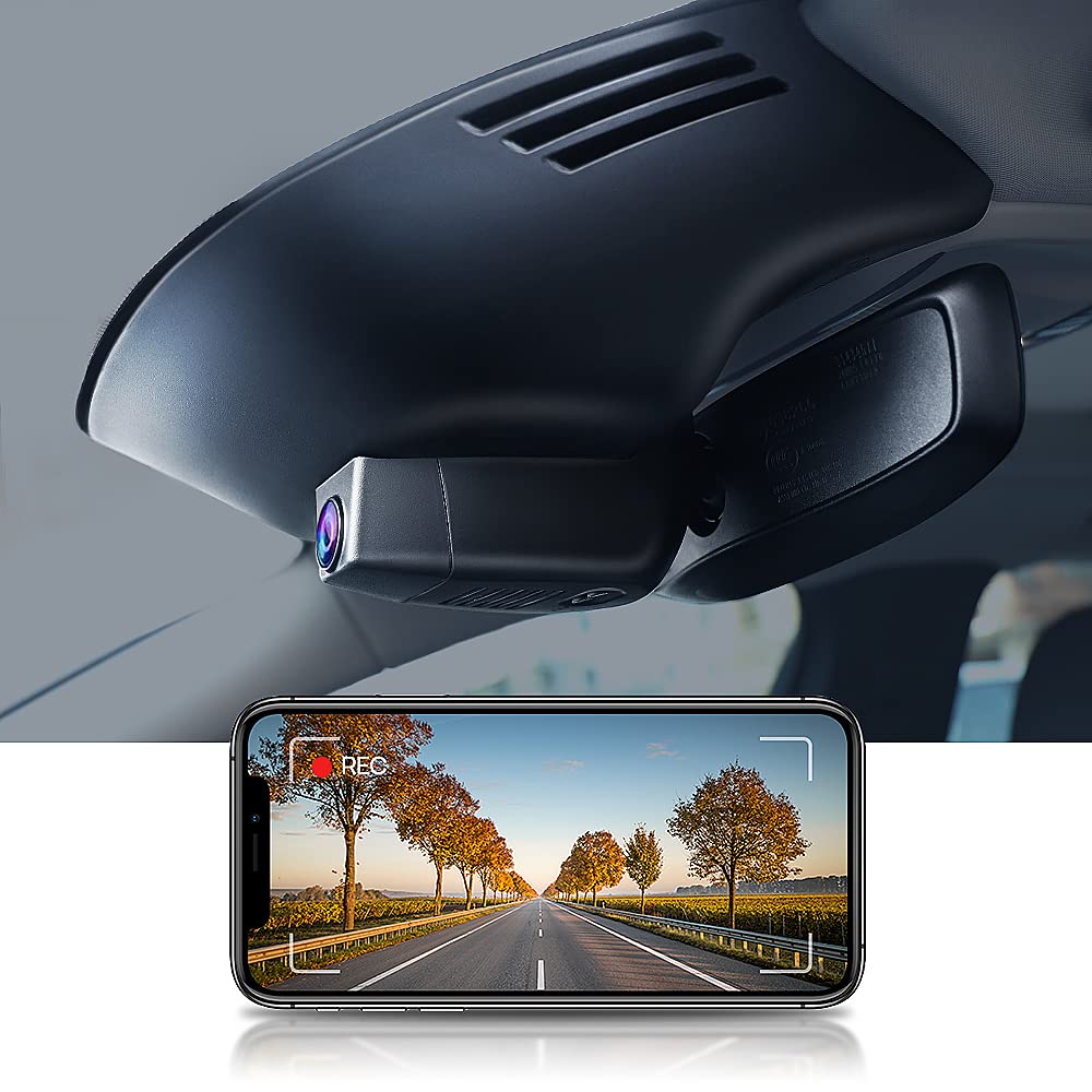 FITCAMX front OEM-style dash cam for Volvo XC90 delivers discreet protection and clear daytime footage.
