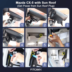Parking mode footage with emergency lock on FITCAMX dash cam