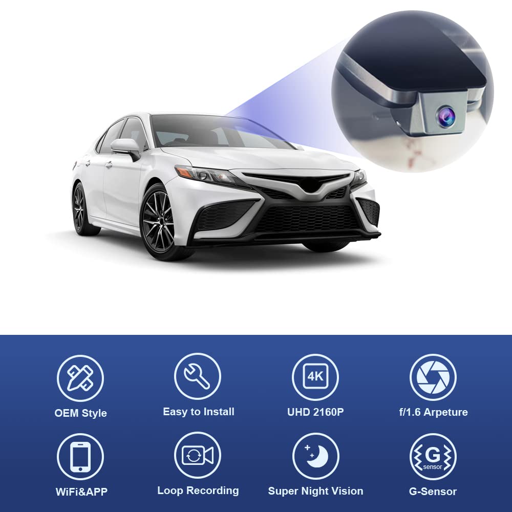 Fitcamx Camry night vision captures clearer nighttime license plates