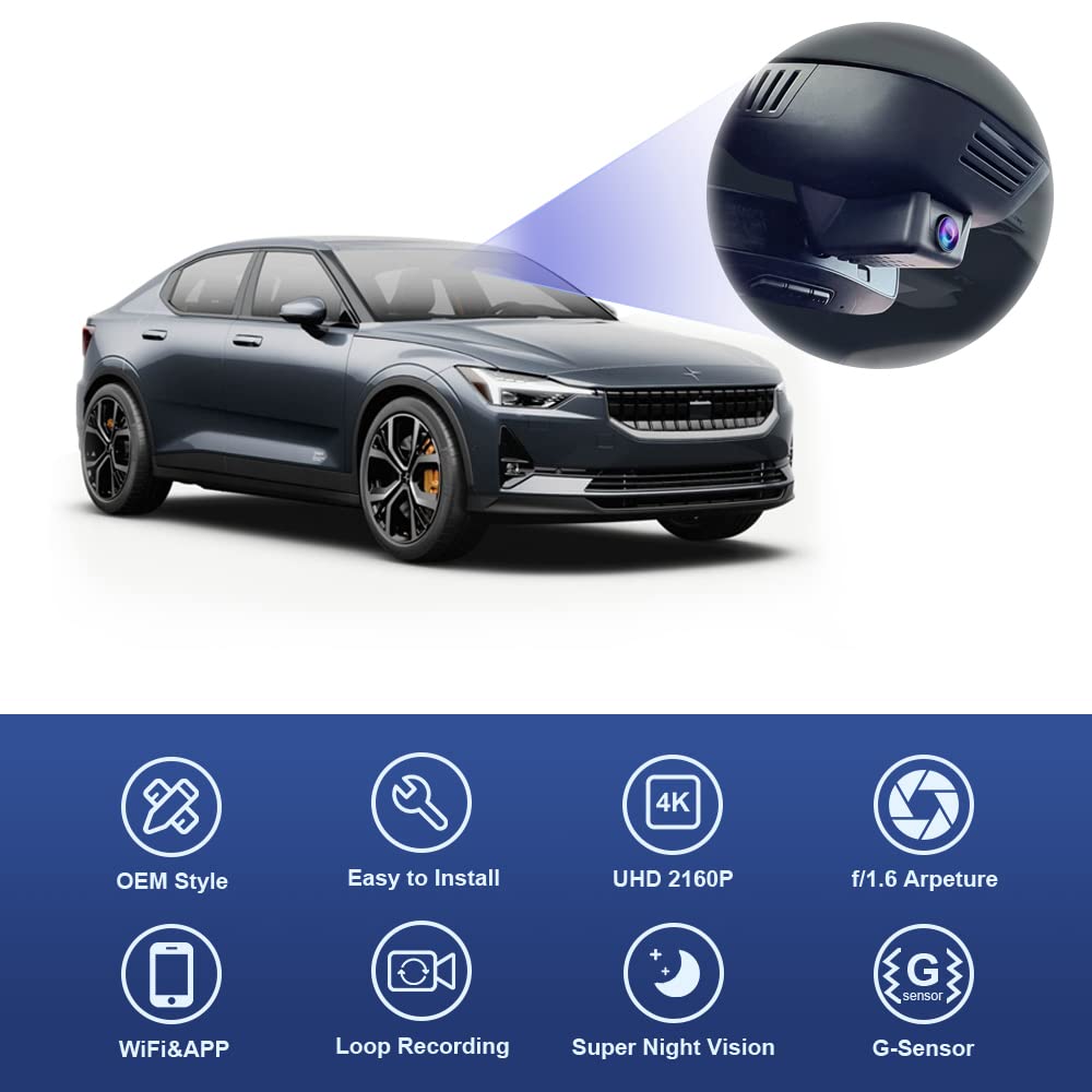 WiFi app setup for quick video access on Polestar 2.