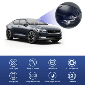 WiFi app setup for quick video access on Polestar 2.