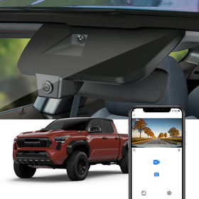 FITCAMX 4K dash cam for Toyota Tacoma 2024-2026 captures crisp footage.