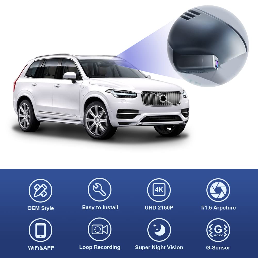 FITCAMX dash cam with WiFi app view enables quick footage sharing.