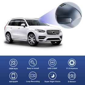 FITCAMX dash cam with WiFi app view enables quick footage sharing.