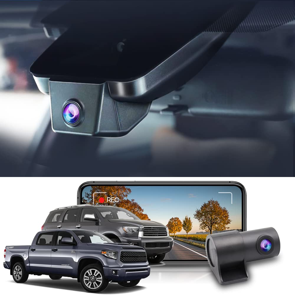 FITCAMX 4K front dash cam for Toyota Tundra and Sequoia delivers crisp daytime footage