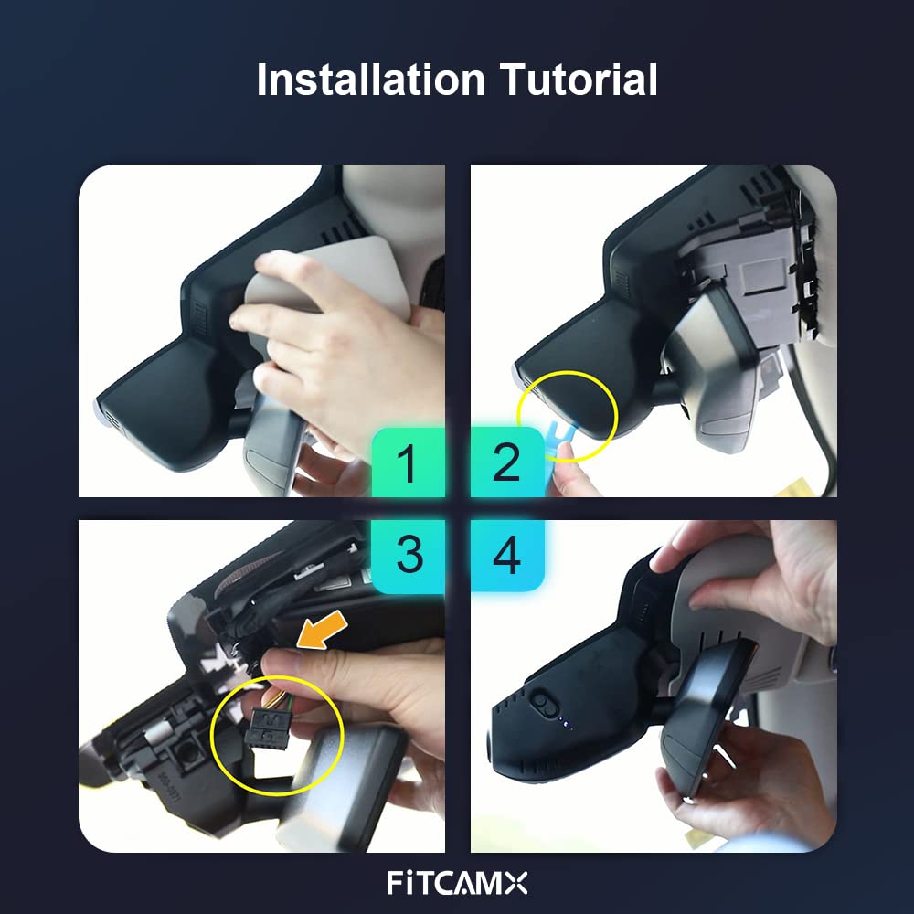 Fitcamx G-sensor lock indicator preserves incident footage.