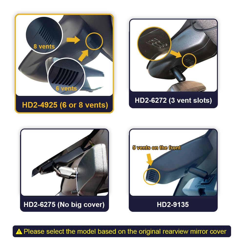 FITCAMX OEM-look dash cam blends with GMC Sierra mirror housing.