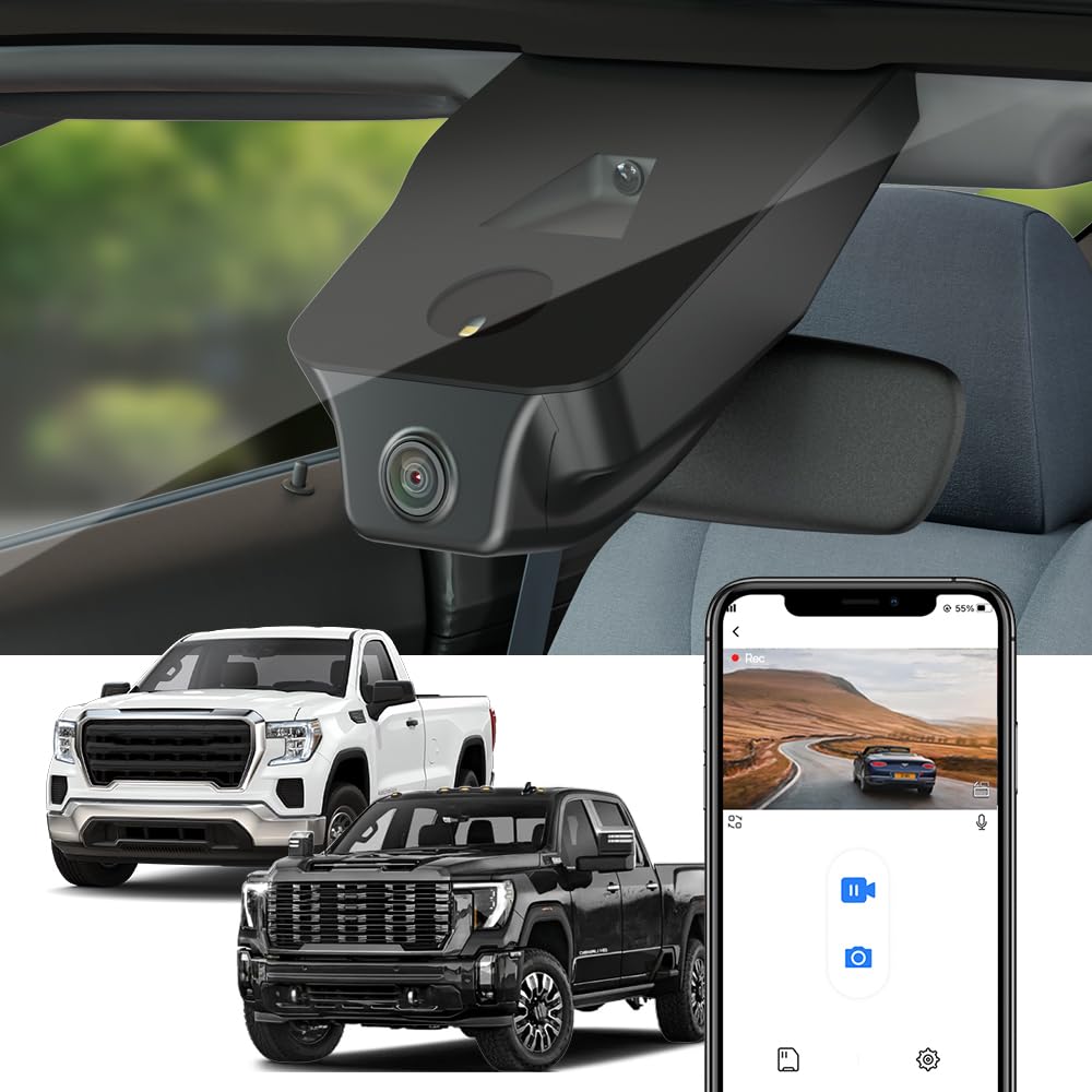FITCAMX dash cam UHD 2160p footage for GMC Sierra 2020–2026.