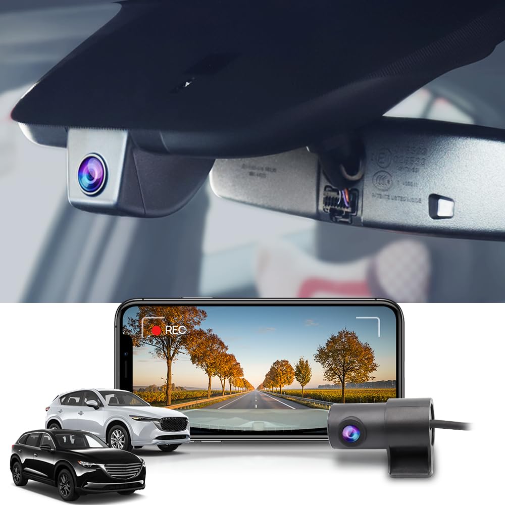 FitCamx front 4K camera delivers ultra-clear daytime footage of the road.