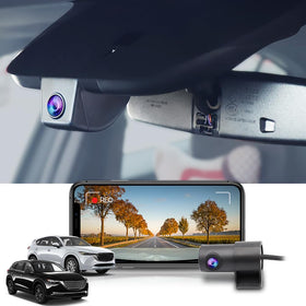 FitCamx front 4K camera delivers ultra-clear daytime footage of the road.