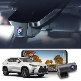 Fitcamx front 4K dash cam for Lexus NX delivers crisp road detail.
