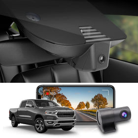 FITCAMX front 4K dash cam for RAM 1500 Model B delivers crisp daytime footage