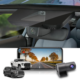 FITCAMX front 4K dash cam for Toyota Tundra delivers clear day and night footage for evidence.