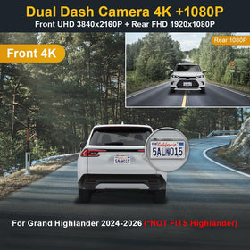 FITCAMX Grand Highlander rear 1080p provides clear backing view, even at night