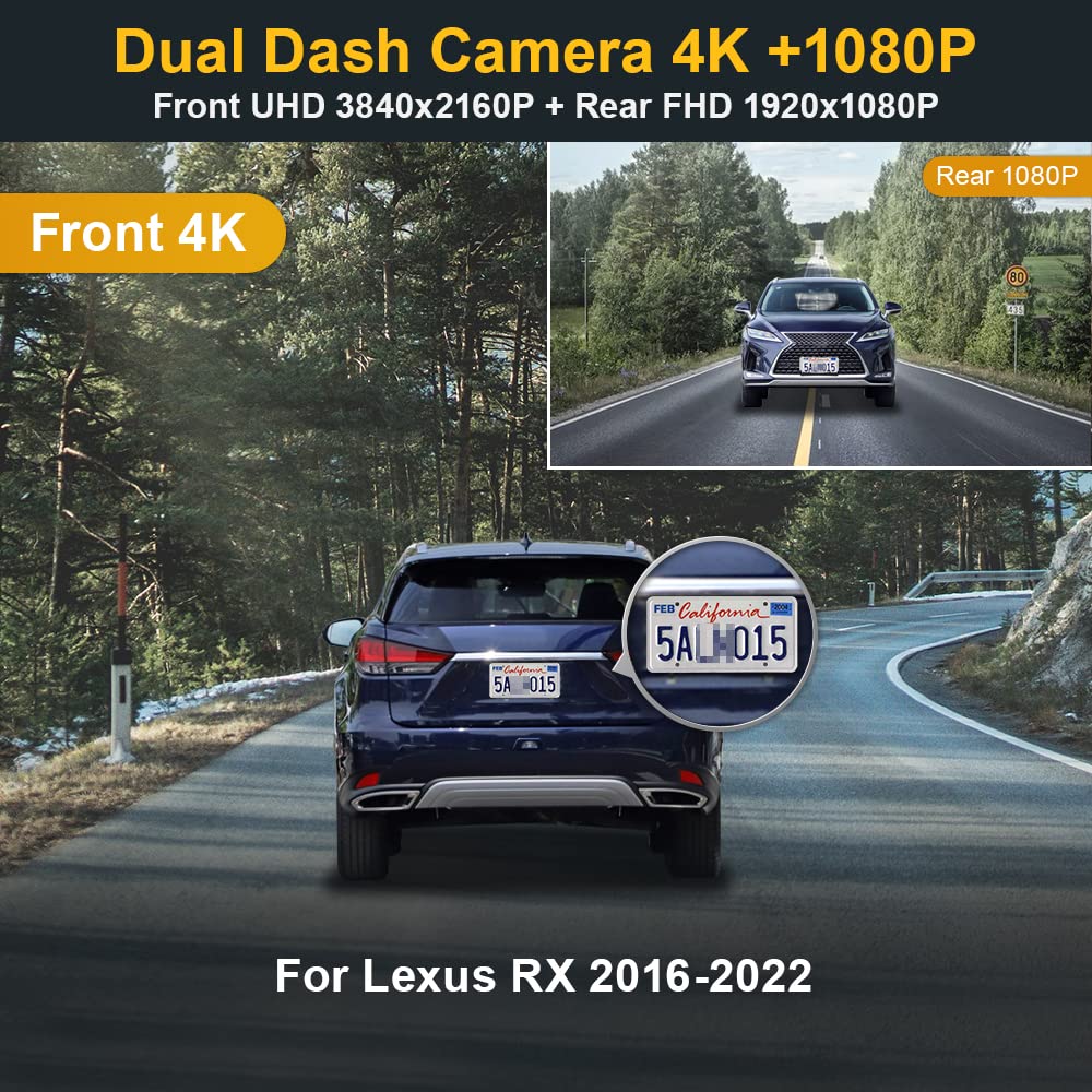 FITCAMX integrates seamlessly into Lexus RX 2016-2022 mirror housing