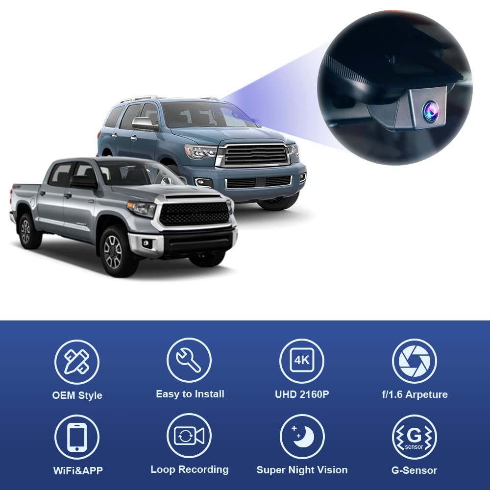 FITCAMX dash cam with loop recording and G-sensor for clip protection.