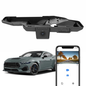 FITCAMX Mustang 2024–2025 integrated OEM look dash cam for a clean, discreet install