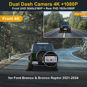FITCAMX OEM-look installation blends with interior for Bronco 2021-2024