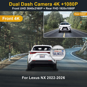 Fitcamx rear 1080p dash cam captures clear rear-end events.