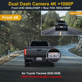FITCAMX rear 1080p dash cam view for rear lane safety